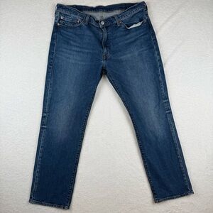 Levi's 514 Premium Regular Straight Fit Jeans Men Size 38x30 Dark Wash Faded